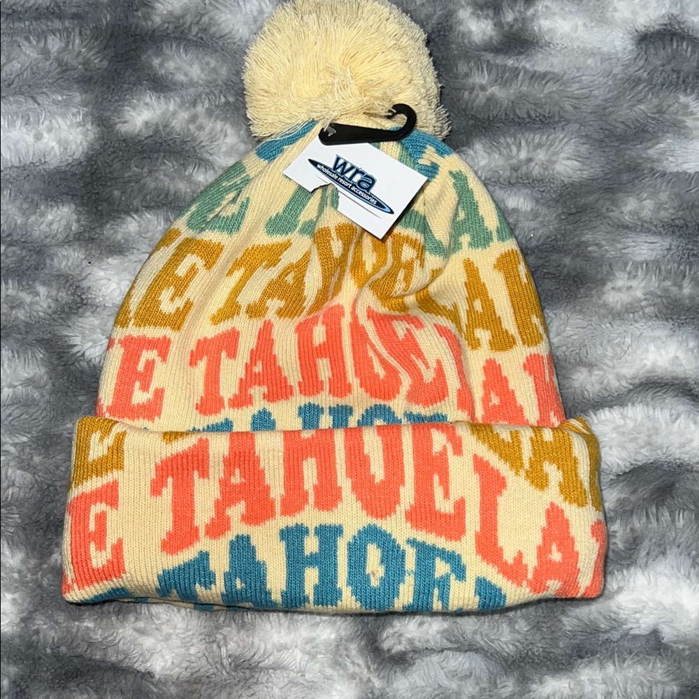 Lake Tahoe Colorful Beanie